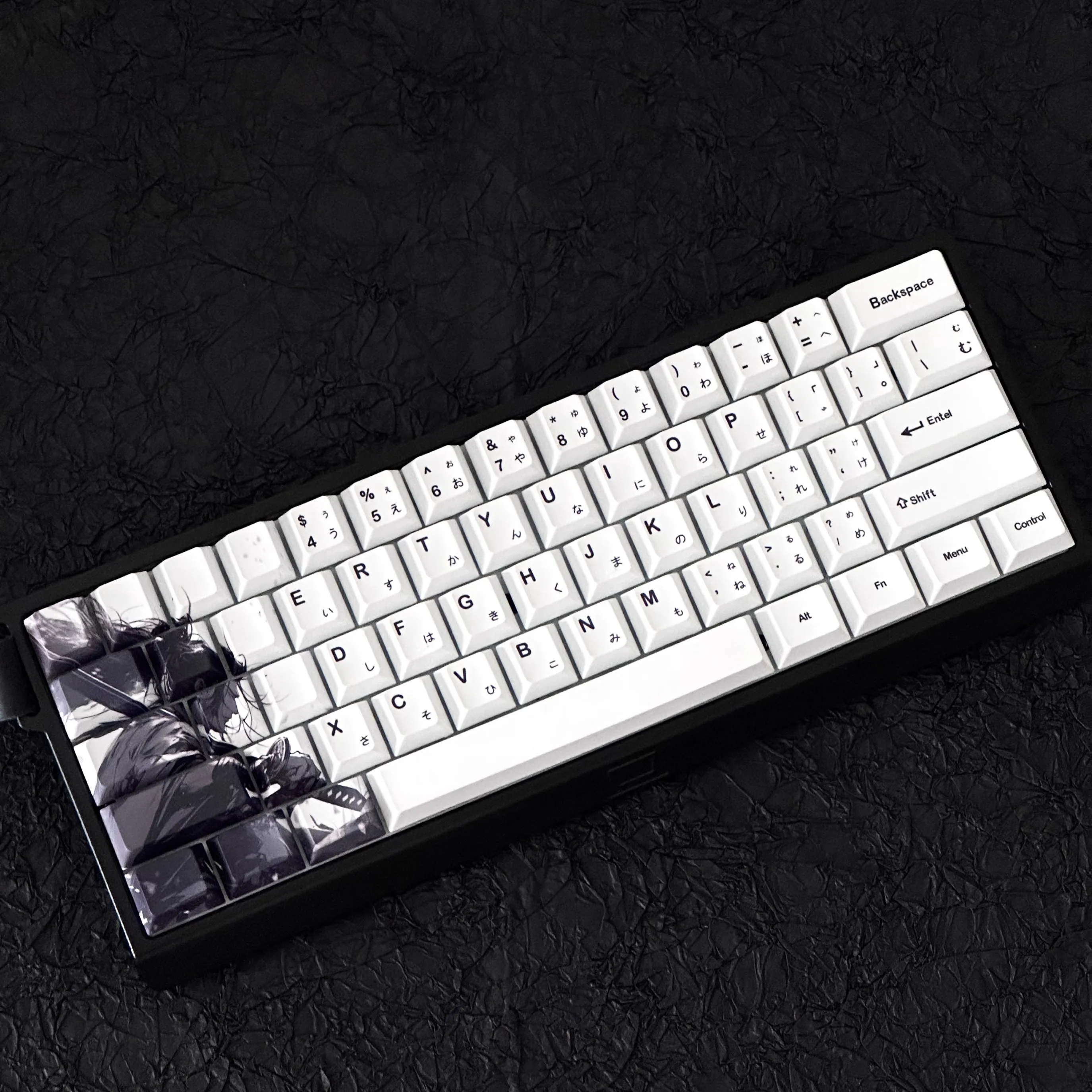 129 teclas minimalista blanco Anime japonés Keycaps PBT Cherry perfil Keycap para Mx switch Teclado mecánico Dye-Sub ISO Enter - imagen 3