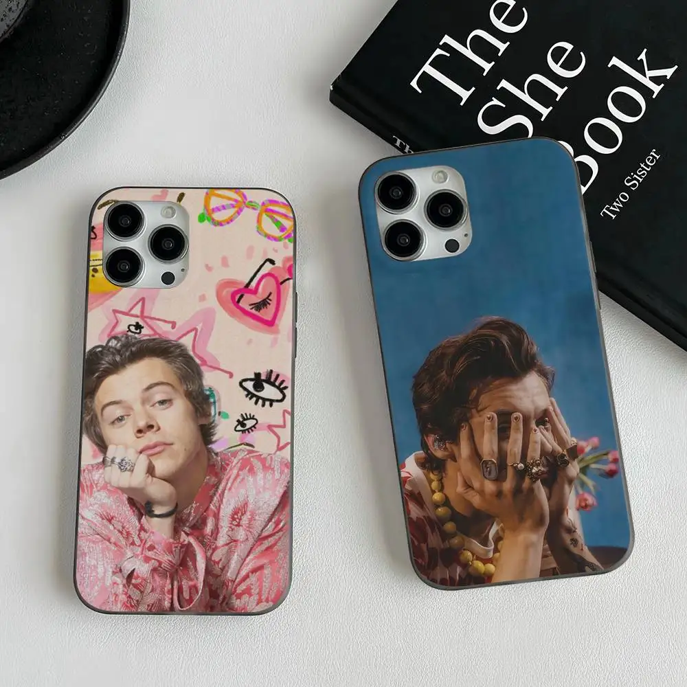 Funda de teléfono Singer H-Harris S-Styles, funda de teléfono con patrón corrugado para iPhone 17 Air 16 15 14 13 Pro Max, funda mate a prueba de golpes - imagen 2