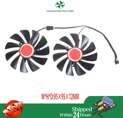 Ventilador Replacement Gráfica XFX RX580 – 95mm