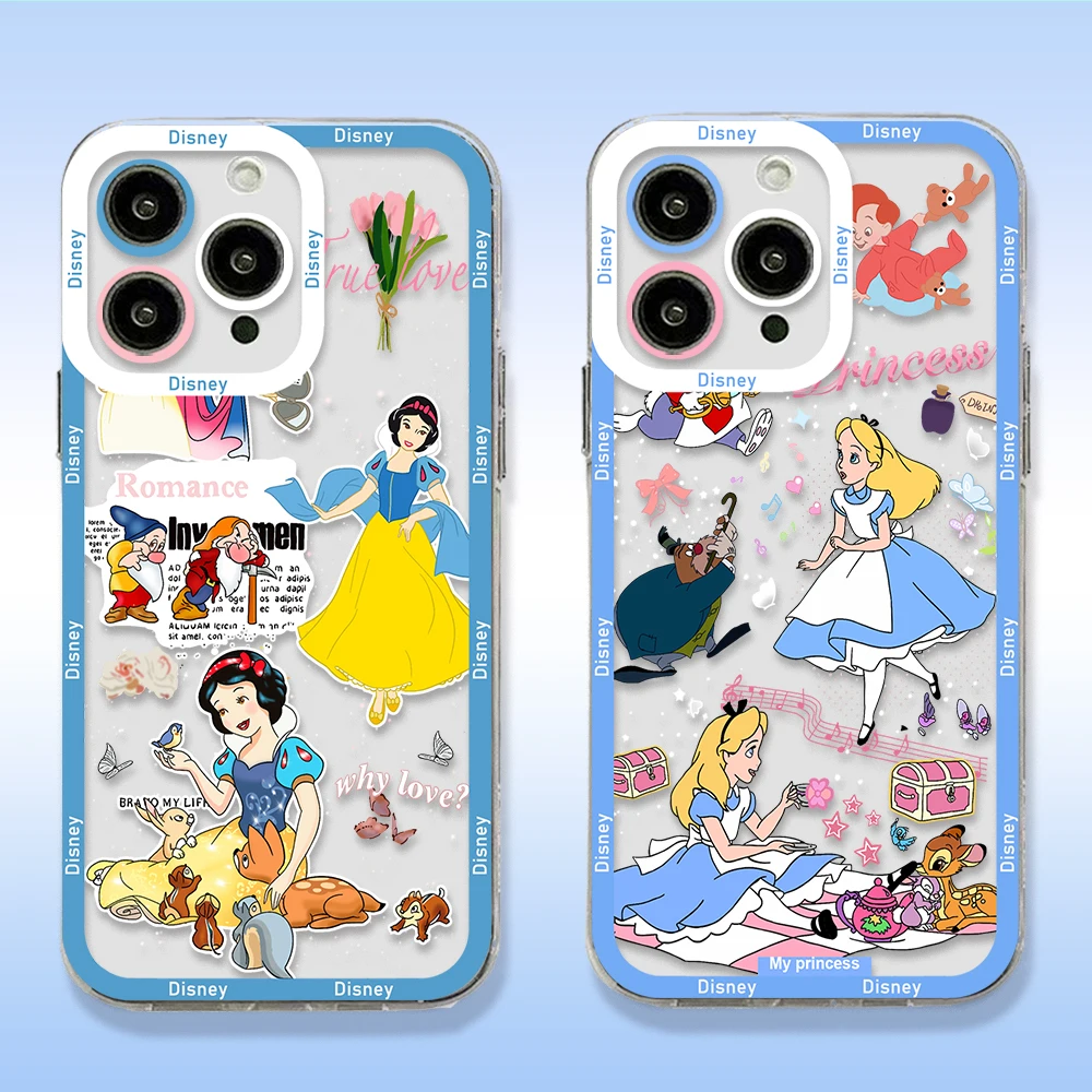 Cartoon Aurora Mermaid Snow White Princess Phone Case For iPhone 15 14 13 12 11 Mini Pro Max X XR XSMax 6S 6 7 8 Plus 20SE Cover - imagen 4
