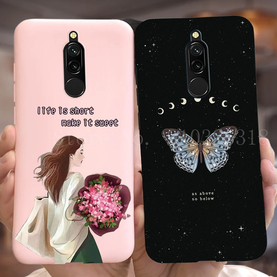 Funda de silicona blanda para Xiaomi Redmi 8 8A, carcasa elegante pintada con caramelo, parachoques - imagen 2