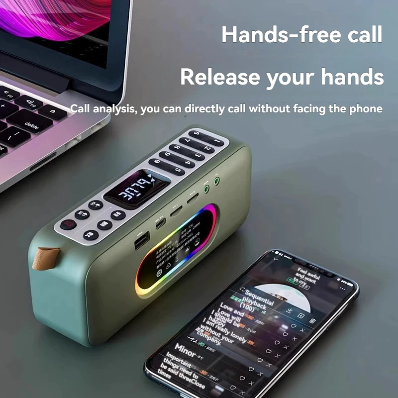 Altavoz Bluetooth Retro SANSUI F36 18W Mini altavoz doble Radio para personas mayores reproductor de música enchufable altavoz portátil compatible con FM/TF/AUX