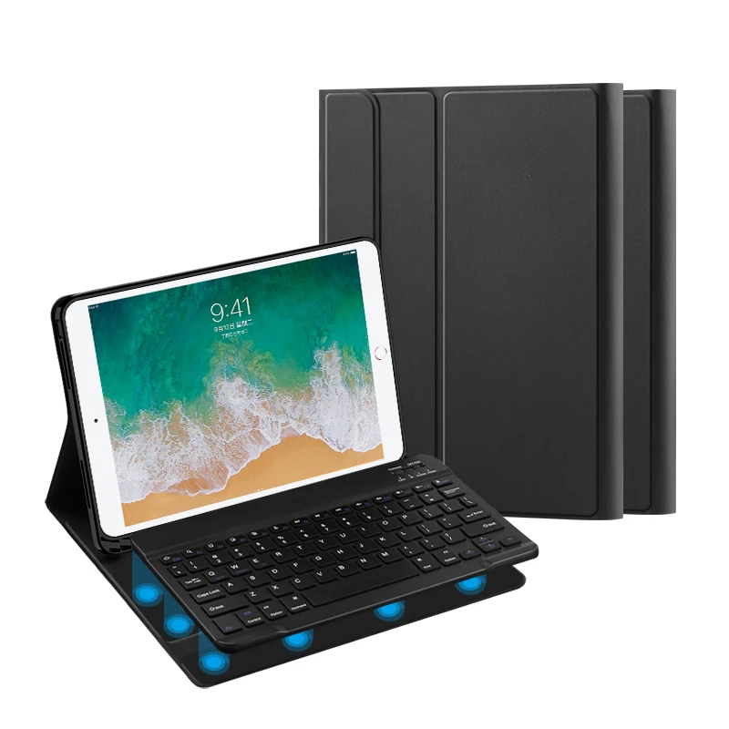 Funda con teclado para iPad de 9. a generación, 10,2 pulgadas, A2602, A2603, A2604, funda con soporte para tableta para ipad 10,2, 9 a/8 a/7 a generación, A2270 Air3 10,5 - imagen 3
