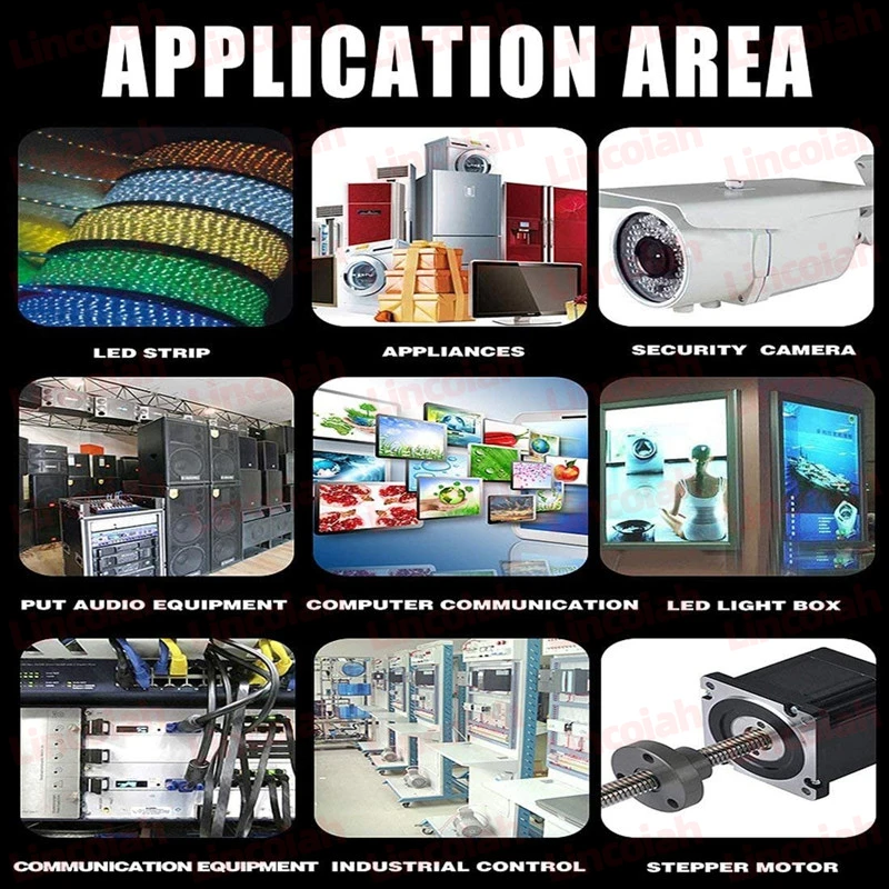 Fuente de alimentación conmutada para tiras LED CCTV, adaptador de corriente de 5V, 12V, 24V, 36V, 48V, 60W, 360W, 600W, transformador de luz CA 100-240V - imagen 2