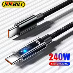 Cable USB-C NNBILI 240W Carga Rápida PD para iPhone 15 16 Samsung