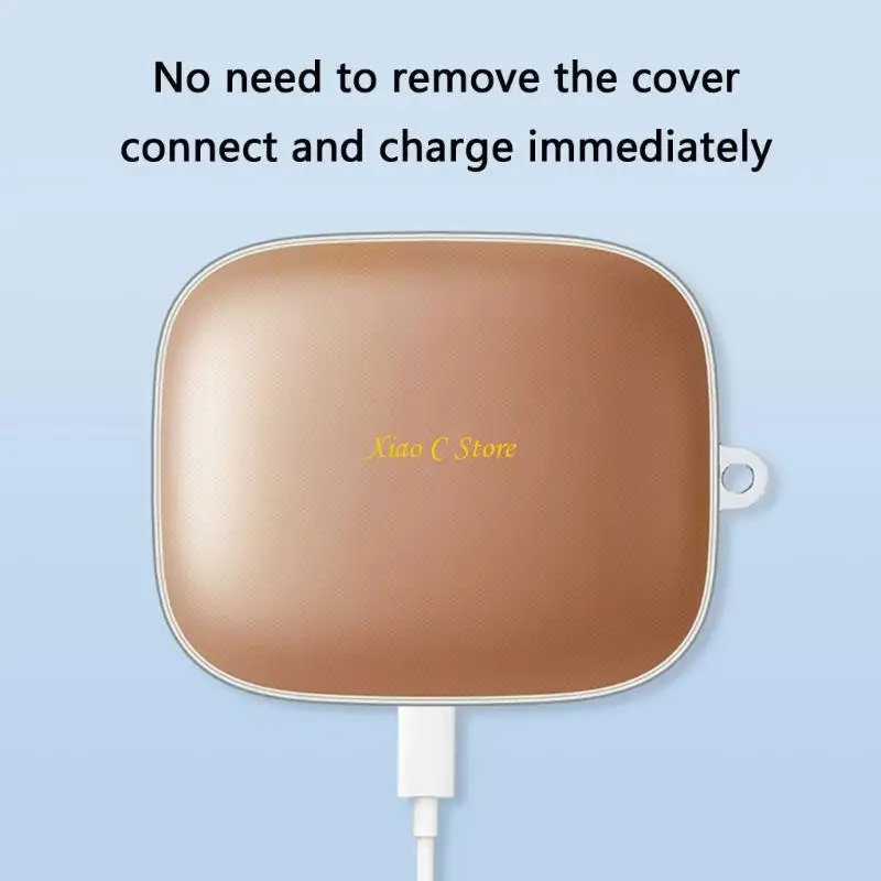 Y1AE Cinete manga caja suave y1AE para auriculares inalámbricos C40i Antislip Piel antiestrutinante resistente agua