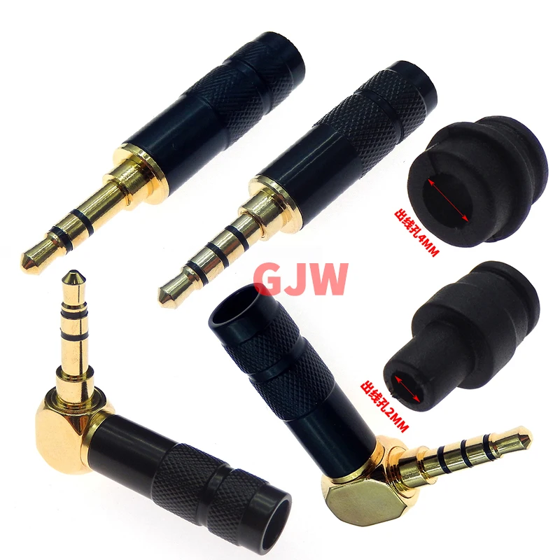 Conector estéreo chapado en oro con Clip de 3,5mm, reparación de 3 polos y 4 polos, Conector de auriculares, Cable de Audio, soldadura, 1 unidad - imagen 2
