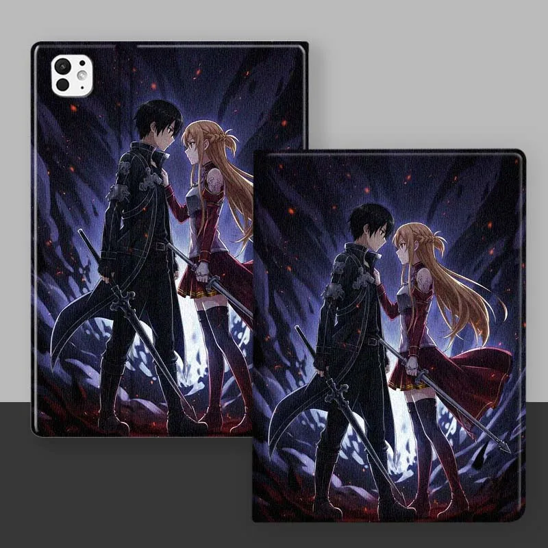 Anime Yuuki Asuna para iPad Pro Air Mini 1 2 3 4 5 6 7 7th 8th 9th M2 10,2 9,7 10,5 10,9 11 12,9 13 pulgadas funda para tableta - imagen 3