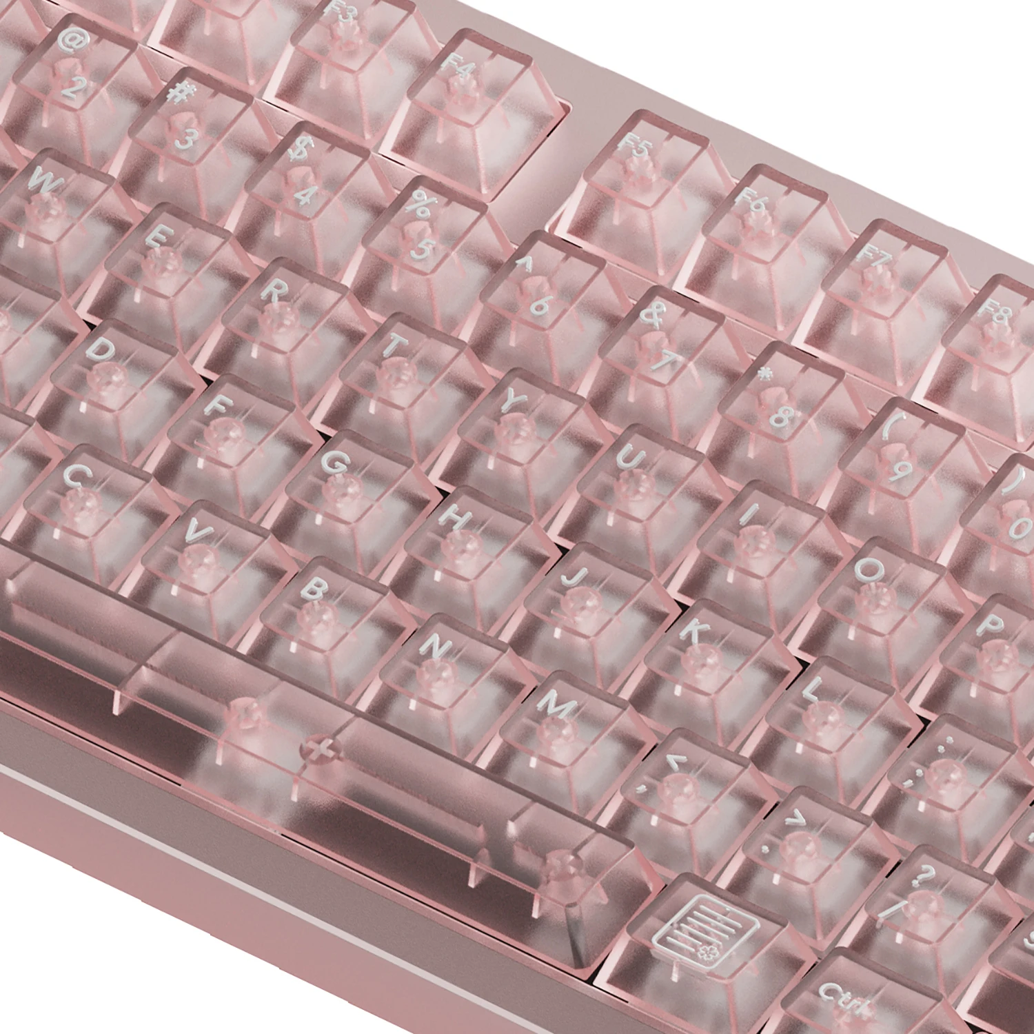 Idobao Sakura Cherry Keycaps Juego de teclas transparentes Pink Cute Keycap Teclas personalizadas para juegos de teclado mecánico - imagen 5
