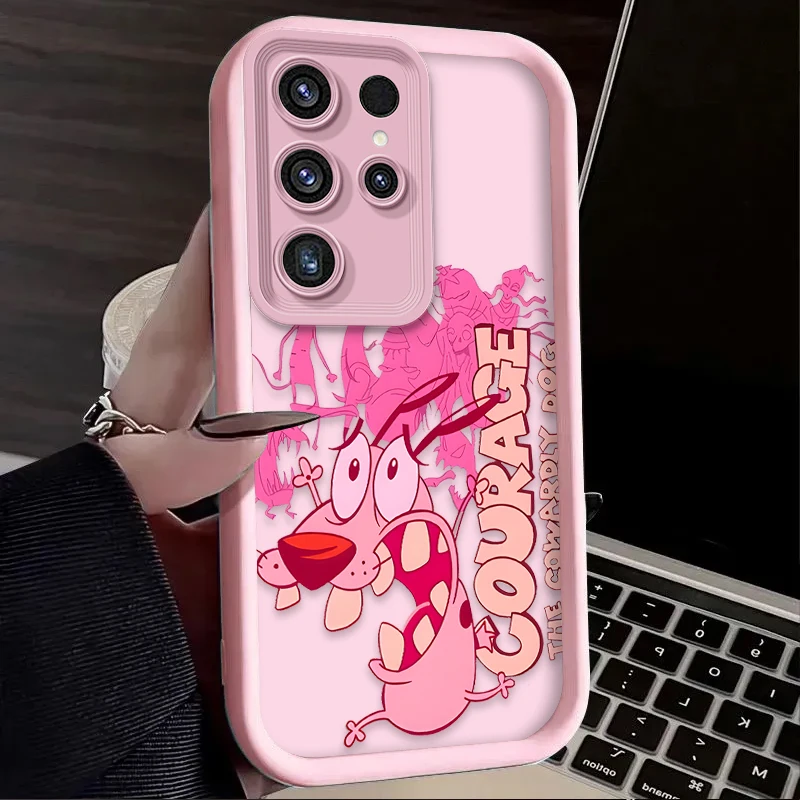 Funda Fun Courages Cowardly Dog para Samsung Galaxy S24 S23 S25 Ultra S22 S21 Plus FE A56 A36 A26 A16 A06 A15 A25 A35 A55 5G - imagen 3