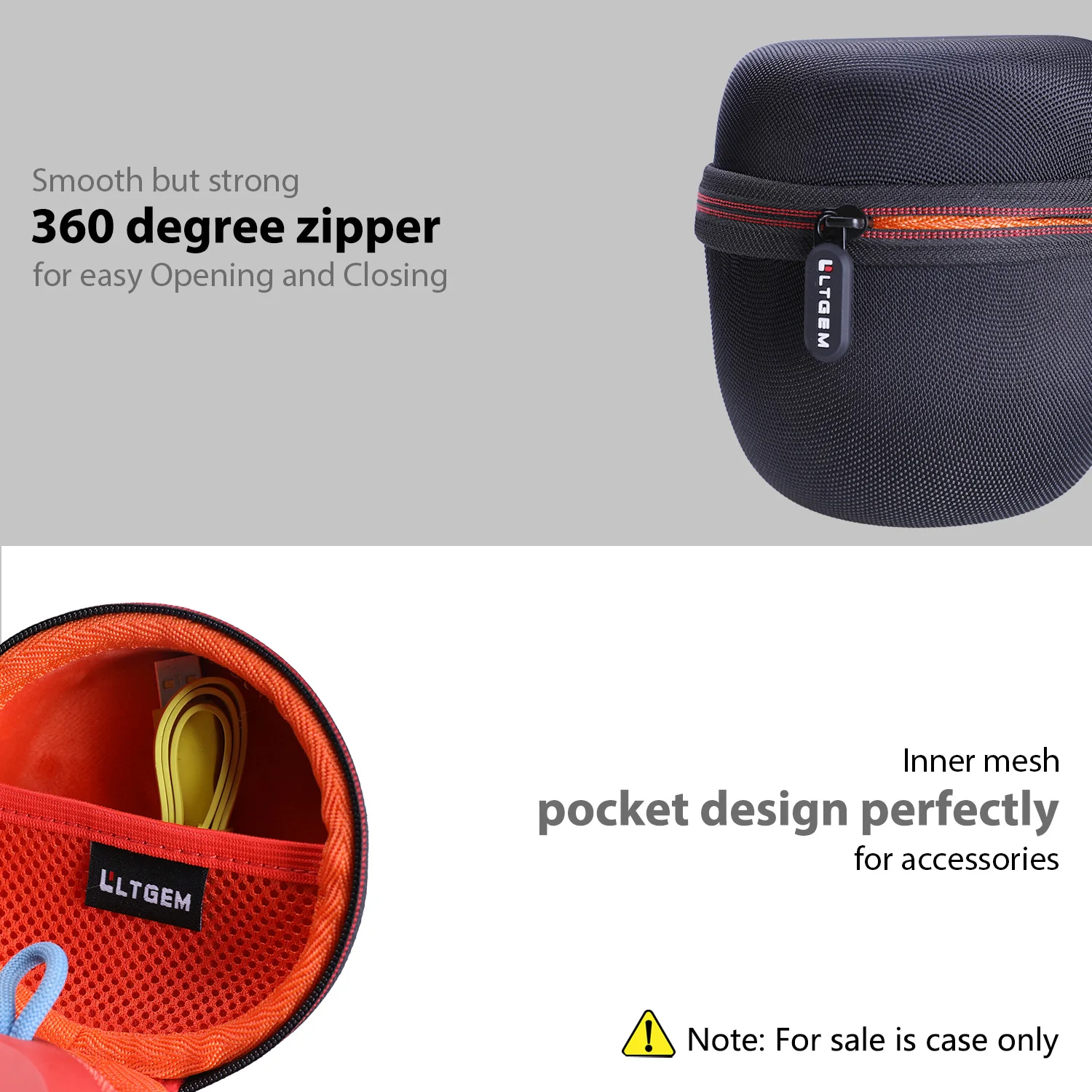 LTGEM-funda de altavoz para Ultimate Ears WONDERBOOM, almacenamiento de Altavoz Bluetooth portátil, bolsa de transporte, accesorios para altavoces - imagen 2