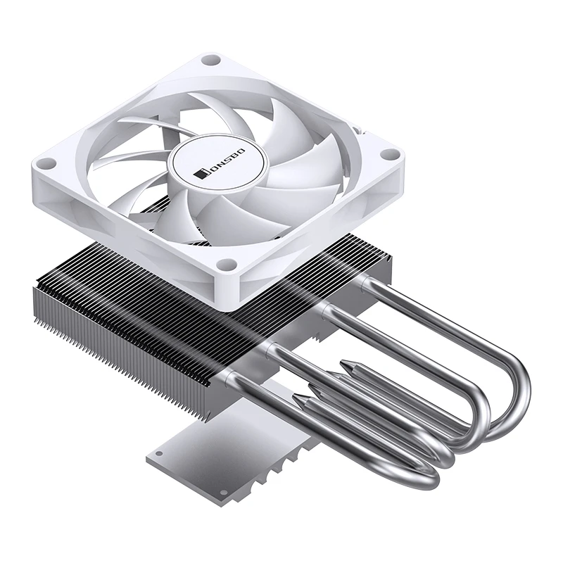 Jonsbo-enfriador de CPU de 4 tubos de calor, radiador de presión de 90mm, 4 pines, PWM, ventilador de Control de temperatura para la caja de PC ITX, HP-400S - imagen 2