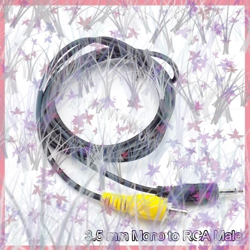 1,5 M 3,5mm MP3/MP4 Mono macho conector Jack a un solo RCA macho AV Cable adaptador de Audio y vídeo para ordenador portátil B6 - imagen 4