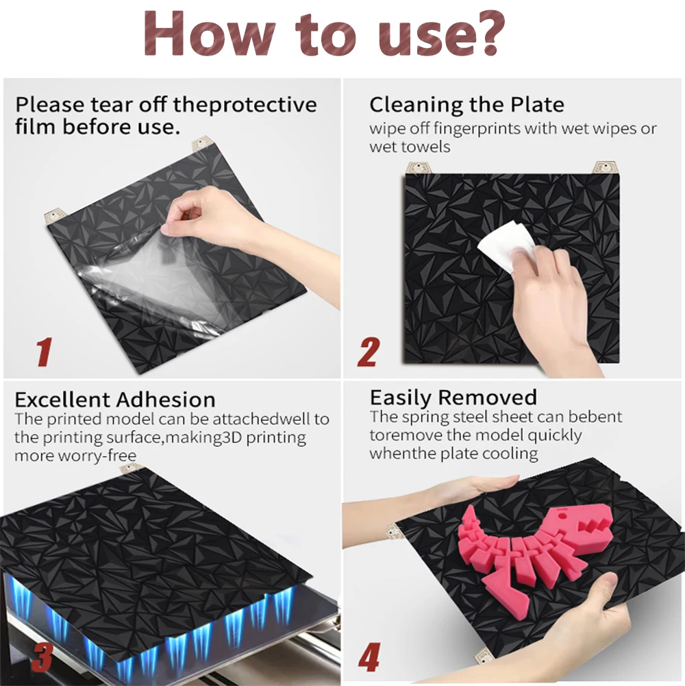 Placa de construcción PEI para Bambu lab A1 Mini Combo Heatbed accesorios de impresora 3D para bambulab - imagen 5