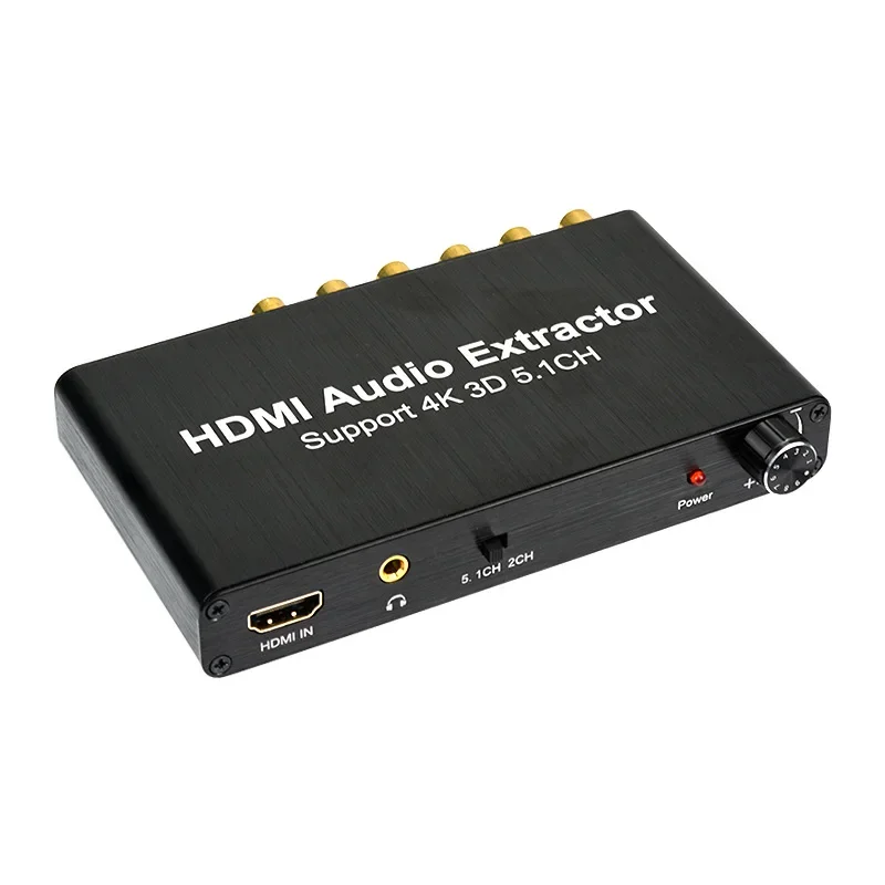 Extractor de Audio HDMI 5.1 4K Coaxial RCA AC3 DTS Convertidor Analógico - imagen 3