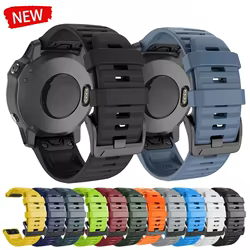 Correa de silicona QuickFit de 22mm y 26mm para Garmin Tactix 8 7 AMOLED Delta Bravo, correa deportiva para Garmin Fenix 8 E 7X 6 PRO 5
