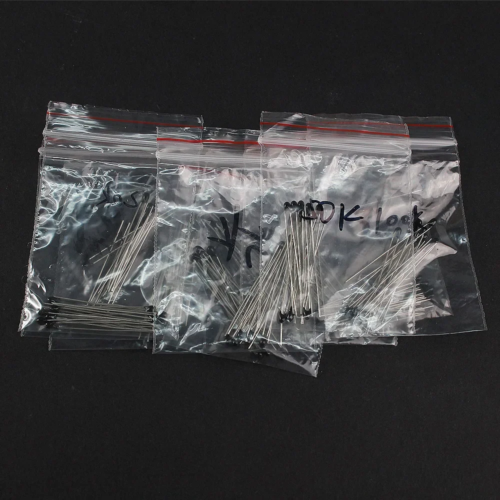 Kit surtido de resistencias térmicas de piezas, MF52, NTC, resistencias, 10 valores x 10 piezas, 1K, 2K, 3K, 100K, 5K, 10K, 20K, 47K, 50K, 4,7 K, 100 - imagen 3