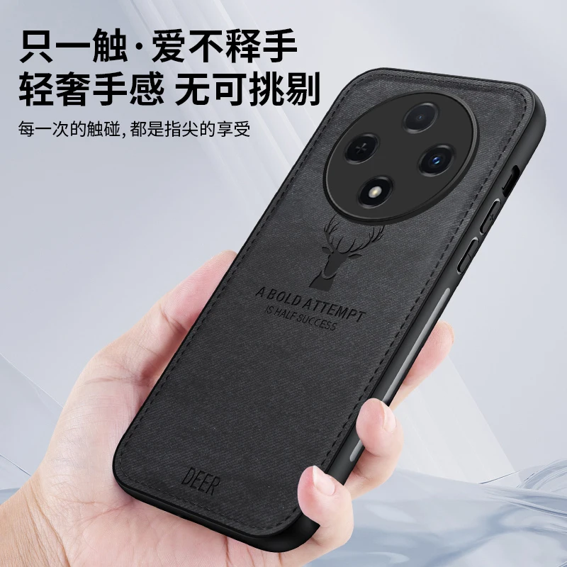 Funda para OPPO Reno 12F, Funda de tela tejida de lujo para OPPO Reno12F, carcasa protectora de silicona para cámara, Funda de parachoques a prueba de golpes - imagen 5