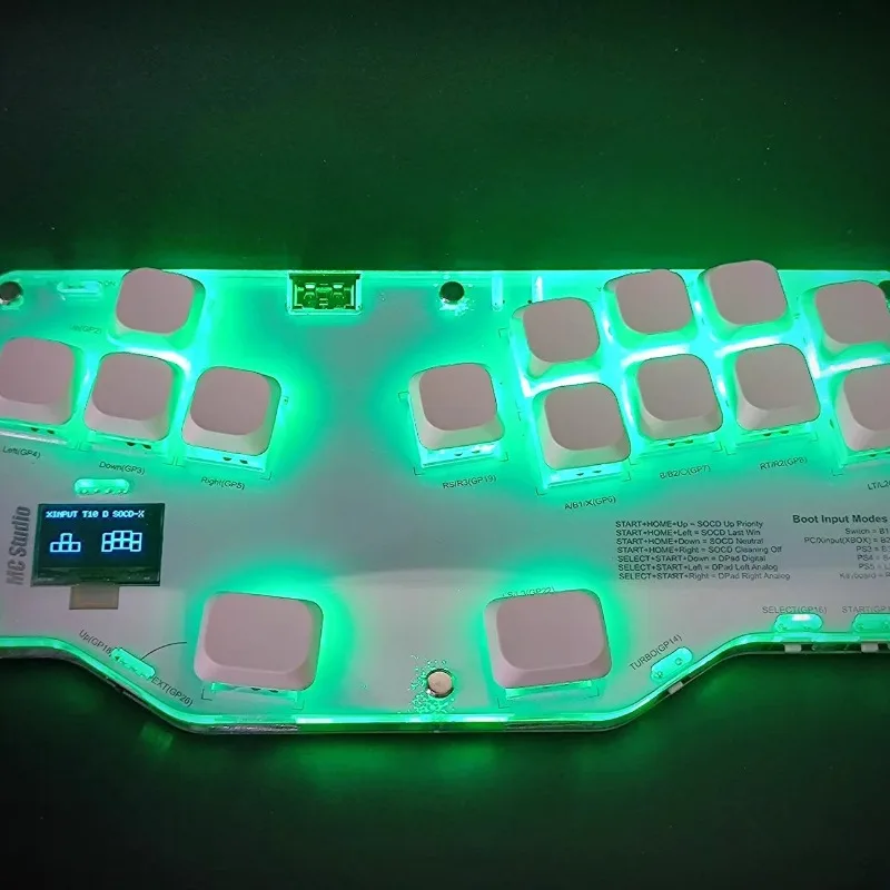 Mixbox-Teclado de una mano, perfil bajo, personalizado, con cable, RGB, intercambiable en caliente, ergonómico, Joystick, teclados para juegos, regalo - imagen 5