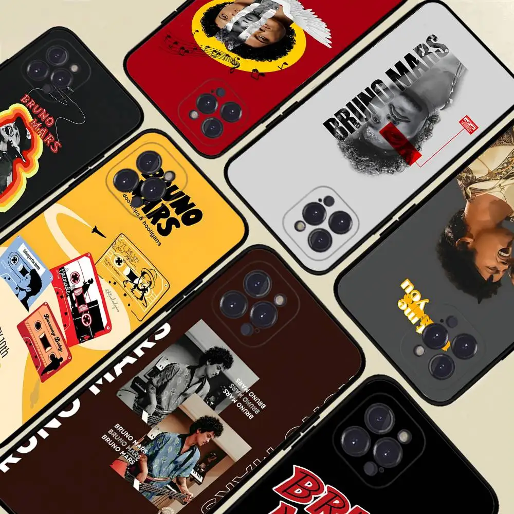 Funda de teléfono Bruno Mars para iPhone 16 15 14 13 12 Mini 11 Pro XS Max X XR SE 6 7 8 Plus funda de silicona suave - imagen 3