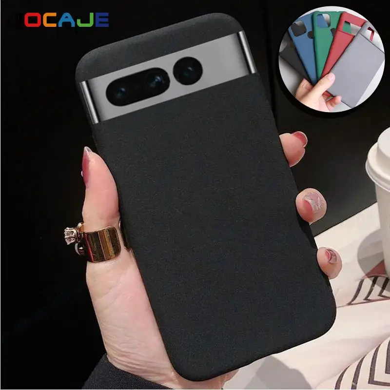 Funda de teléfono TPU suave para Google Pixel 8 Pro, carcasa trasera de protección de silicona mate ultrafina, piedra arenisca - imagen 2