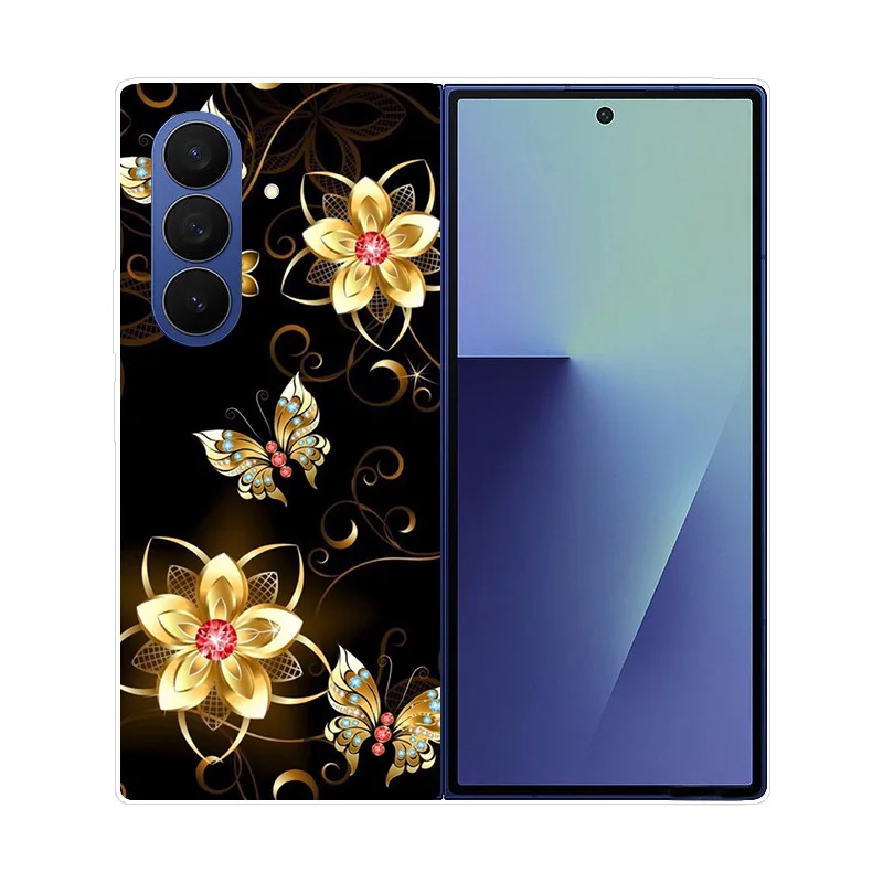 Para Samsung Galaxy Z Fold 7 funda de mármol Lobo León funda trasera dura de PC para Samsung Galaxy Z Fold7 carcasa de teléfono de cobertura completa ZFold7 - imagen 2