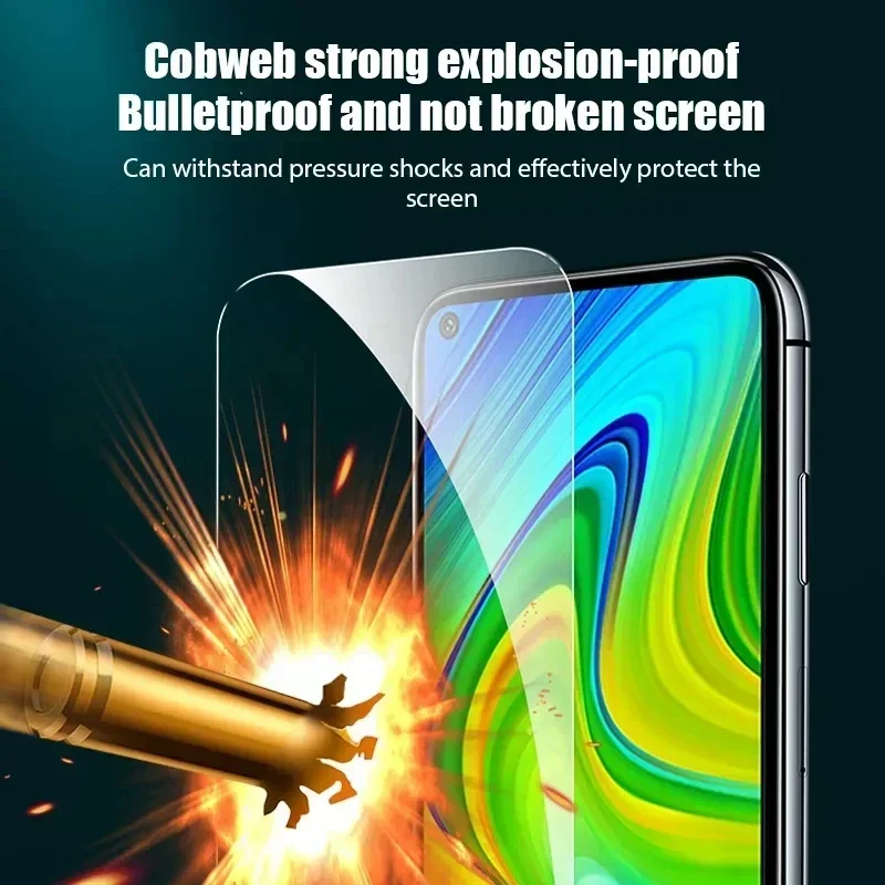 Protector de pantalla de vidrio templado para móvil, Protector de pantalla para Xiaomi Redmi Note 10, 12, 11, 10, 9, 8 S, 12T Pro, Poco X6, X5, X4, X3, F5, F4, F3 Pro, GT, 3-5 unidades - imagen 3