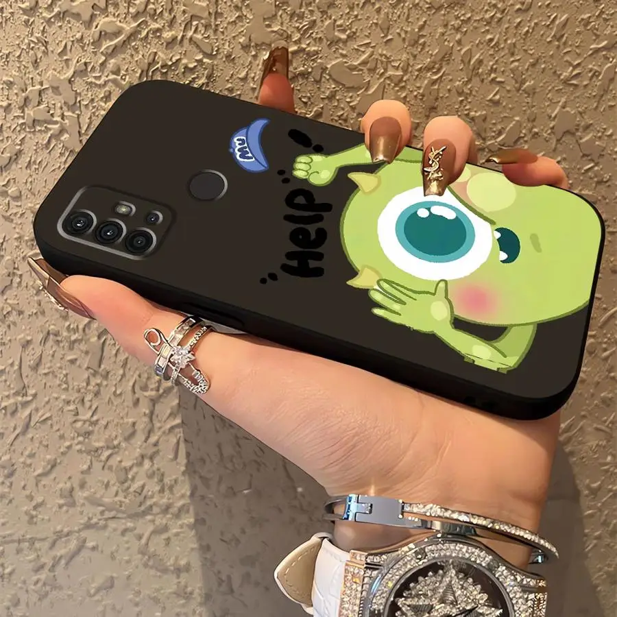 Funda de teléfono suave negra de dibujos animados de Disney Monsters Inc para Motorola Mot G51 G73 G22 Edge40 G60s Edge 20 Pro 30 Lite G50 G71 G32 - imagen 5