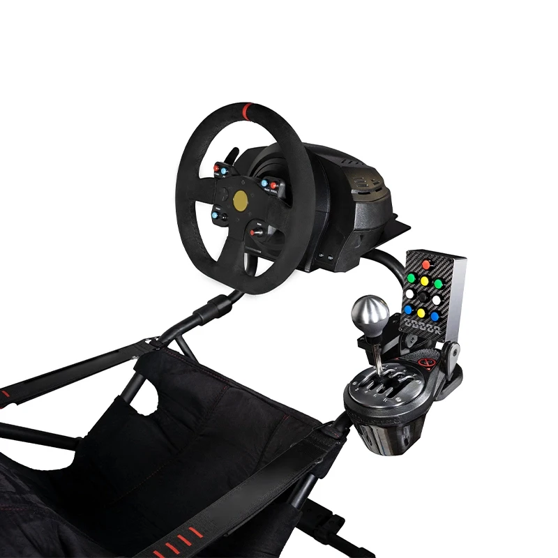 Panel de fibra de carbono para PC, consola central, Plug and Play para Thrustmaster TH8A, palanca de cambios, accesorios de carreras simulados - imagen 3