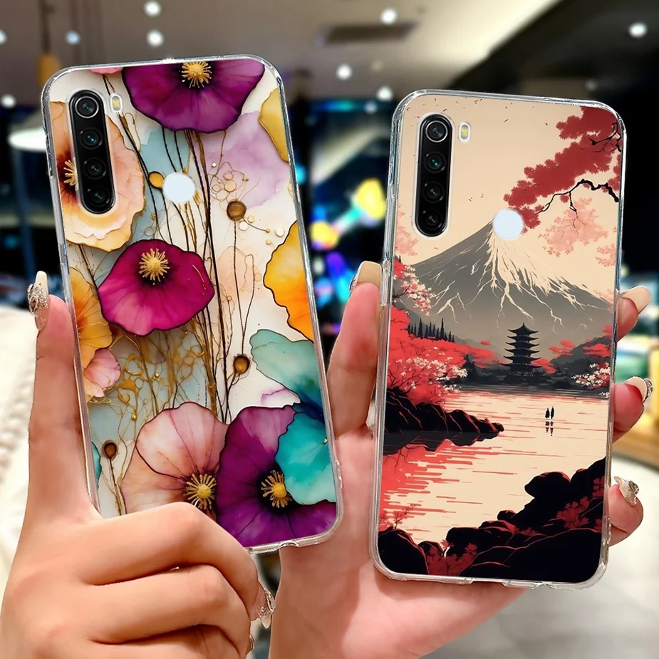 Para Xiaomi Redmi Note 8 funda Note 8T Cool Dragon moda cubierta pintada funda de silicona suave para Redmi Note 8 Pro Note8 2021 Fundas - imagen 3