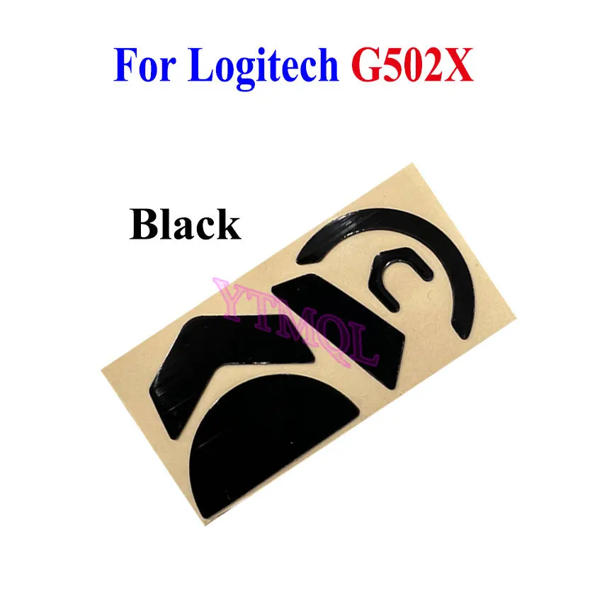 Juego de almohadillas de patines para Logitech G502X, ratón inalámbrico con cable, Blanco, Negro, pegatina antideslizante, Conector de repuesto, 1 Juego - imagen 4