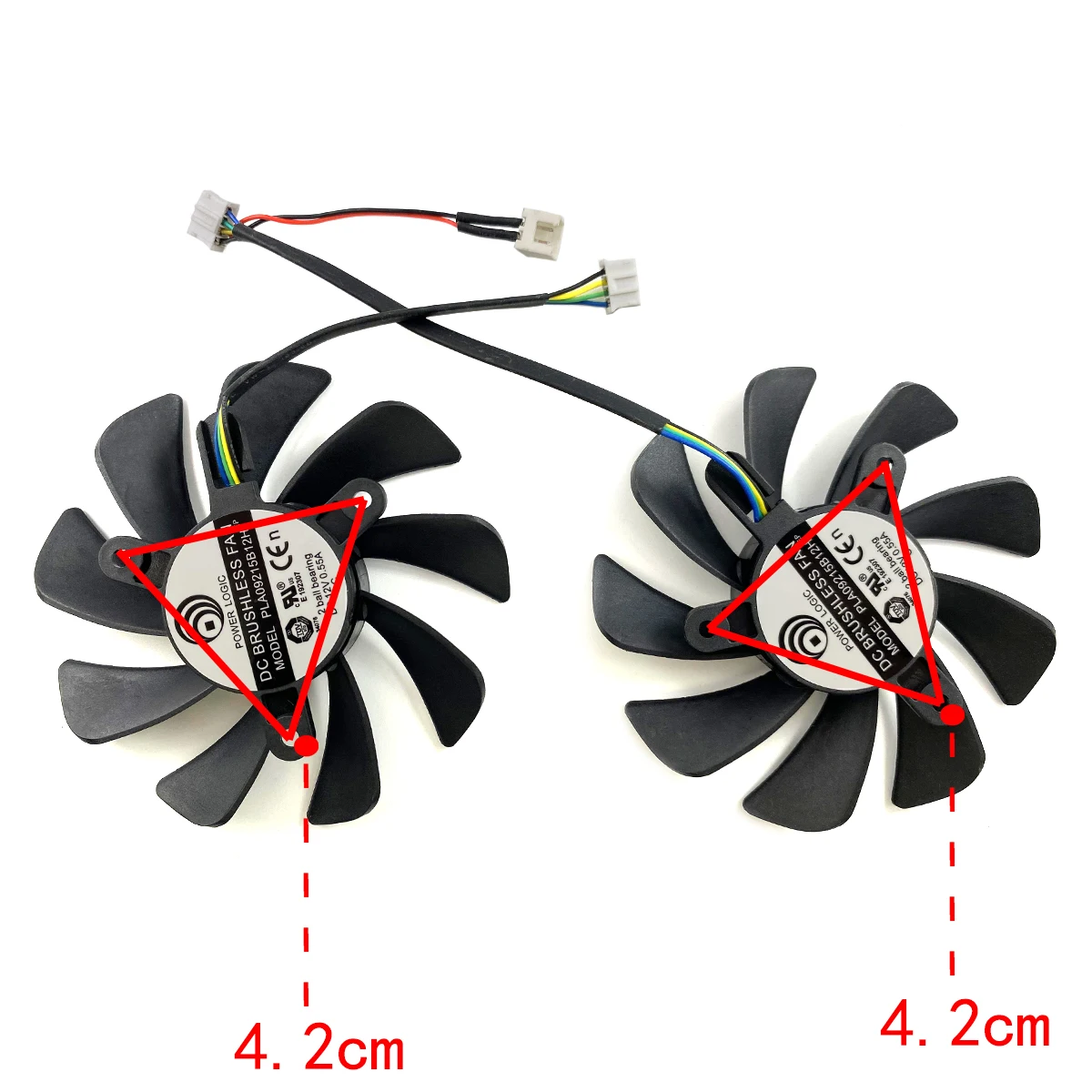 Nuevo para DELL Lenovo GeForce RTX3060 3060ti 3070 3070ti 3080 3090 ventilador de repuesto para tarjeta gráfica - imagen 3