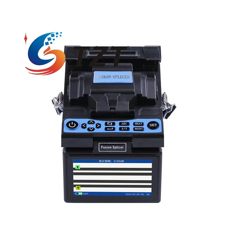 Empalmador de fusión de fibra única portátil TZT JW4108H, compatible con aumento de vista de fibra 250X para SMF MMF DSF NZDSF - imagen 5
