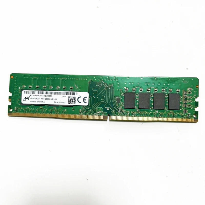 Micron RAMS DDR4 16GB 2RX8 PC4-2666v-UB1-11 UDIMM ddr4 2666MHz 16GB Memoria de computadora de escritorio 1,2 v
