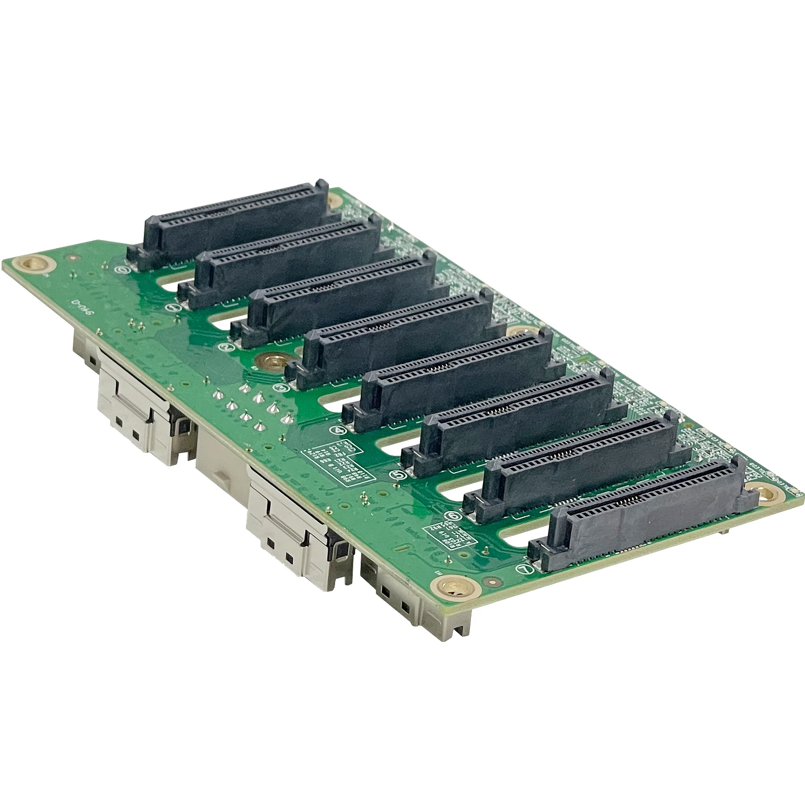 ZhenLoong 8 Bay 2,5 pulgadas NVMe U.2 SSD duro módulo intercambiable en caliente jaula Gen4 32Gb plano posterior SFF8654 espacio de instalación de 2 DVD-ROM - imagen 5