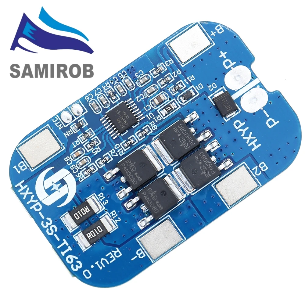 Placa de protección de batería de litio 3S BMS 18650, placa de protección contra sobredescarga y cortocircuitos, placa de protección de 12,6 V 14A - imagen 5