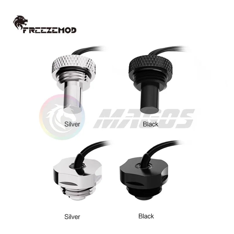 FREEZEMOD enchufe de medición de temperatura de refrigeración por agua 3950 Sensor de termómetro 10K impermeable, corto o largo, DT-CWD DT-CWC - imagen 4