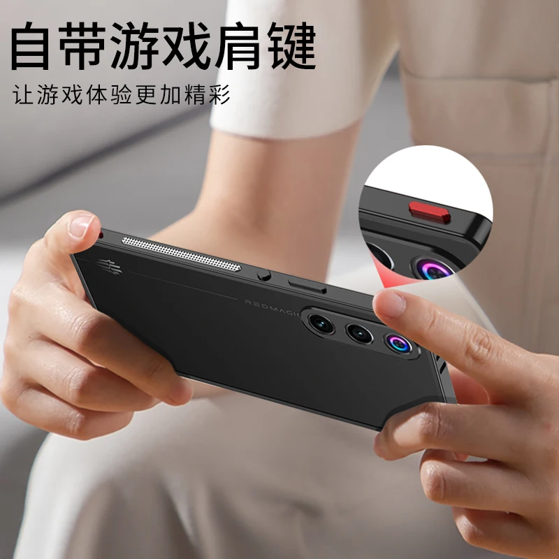 Funda de marco de Metal para Redmagic10, tapa de lente de Metal de aire, cubierta dividida de disipación de calor ultrafina para parachoques de aire Redmagic Red Magic 10 - imagen 4