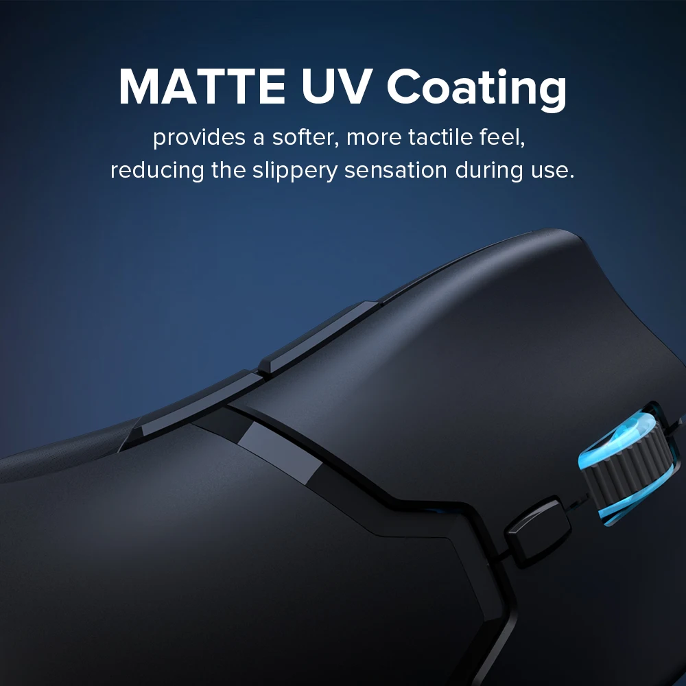 Ratón inalámbrico para juegos Delux M800 RGB PAW3395 26000Dpi recargable con cable Esports ratones 6 botones programables para ordenador portátil PC Gamer - imagen 5