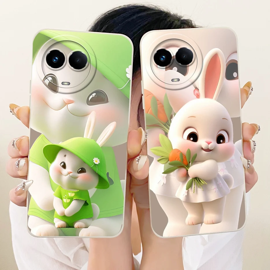 Para Realme 11 5G funda Realme 11X RMX3785 encantador gato pato cubierta de dibujos animados suave TPU funda de teléfono para Realme 11 4G Realme11 X 5G Fundas - imagen 5