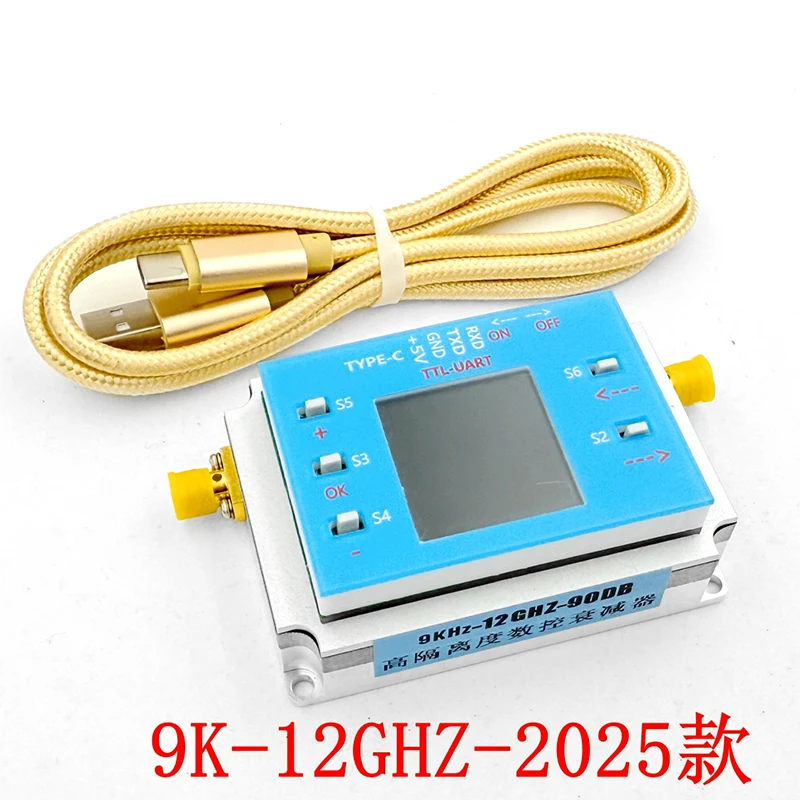Atenuador de aleación de aluminio DC-6GHZ / 9K-6GHz 90DB, puerto RF bidireccional, paso de comunicación, atenuador RF de 0,25DB, conector SMA - imagen 3