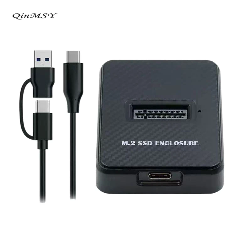 USB 3,0 USB-C tipo C tipo A a NVME M-key M.2 NGFF SATA SSD acoplamiento Cable externo Horizontal gabinete RTL9210B Chipset