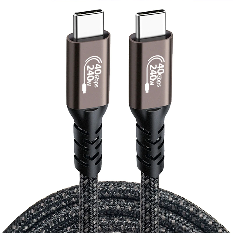 1,5 M 1M USB4 USB 4,0 Cable 40Gbps 48V 5A PD 240W Thunderbolt 4 3 tipo C cargador rápido carga vídeo 8k @ 60Hz 4k @ 120Hz datos OTC Ca - imagen 2