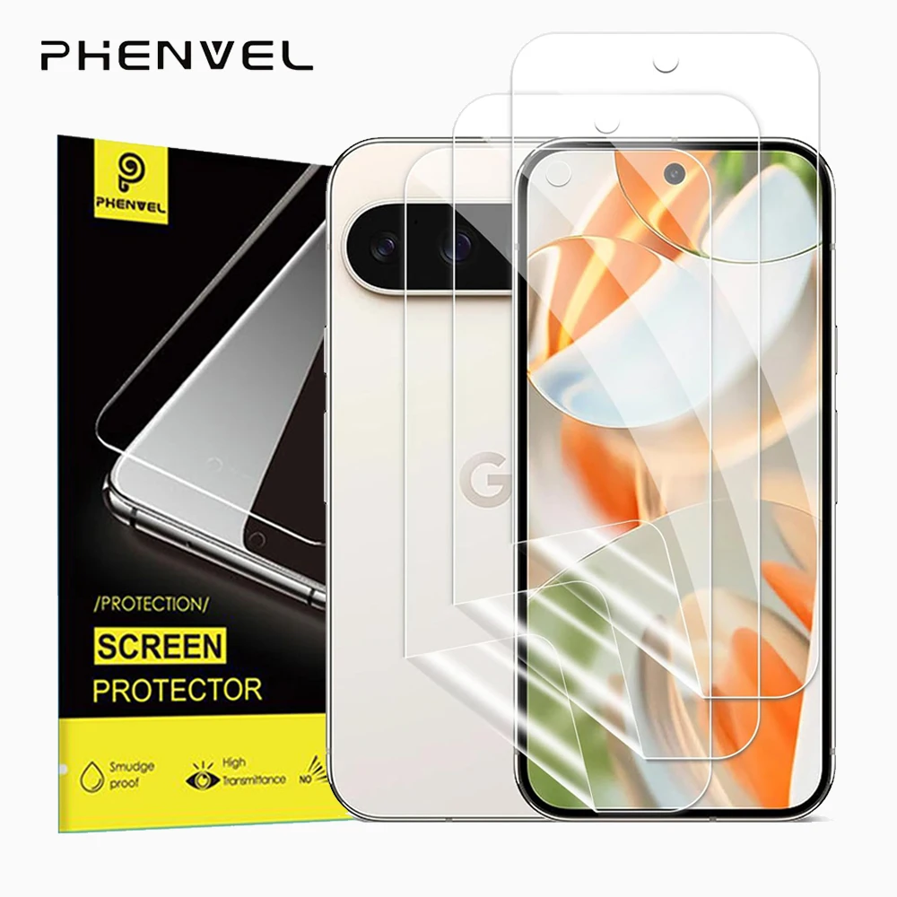 Película protectora de Gel para Google Pixel 9 Pro XL, Pixel9 Pro, Protector de pantalla de hidrogel Pixel 9 - imagen 2