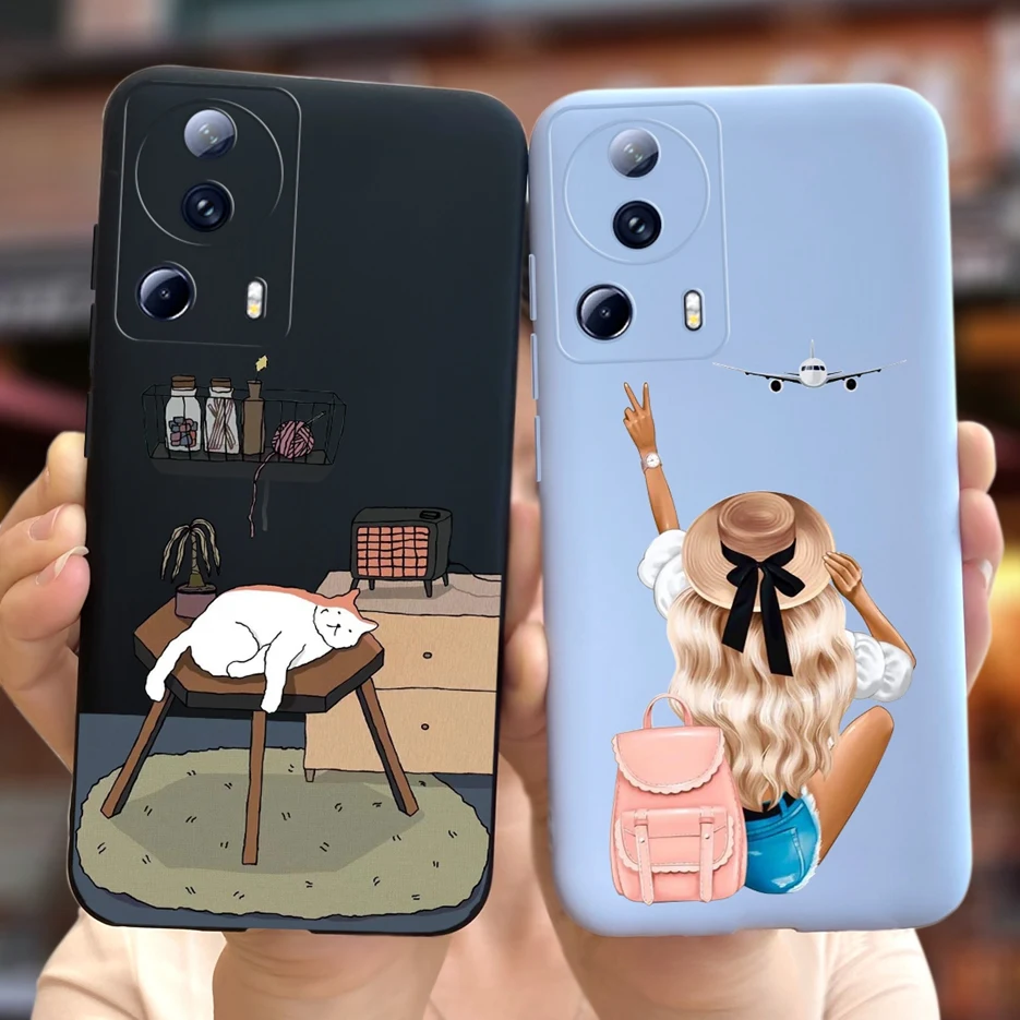 Para Xiaomi 13 Lite funda Mi 13 Pro Linda funda de dibujos animados de moda Fundas de teléfono de silicona suave para Xiaomi 13 Pro Mi13 Lite Fundas parachoques - imagen 3