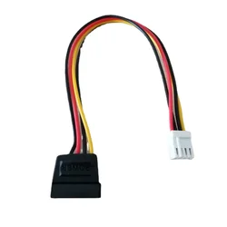 Adaptador SATA 15 Pines a FDD 4 Pines – Cable 18 AWG para ITX