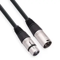 Cable XLR Macho a Hembra 3 pines - 1/5/10/20m para microfono y DMX