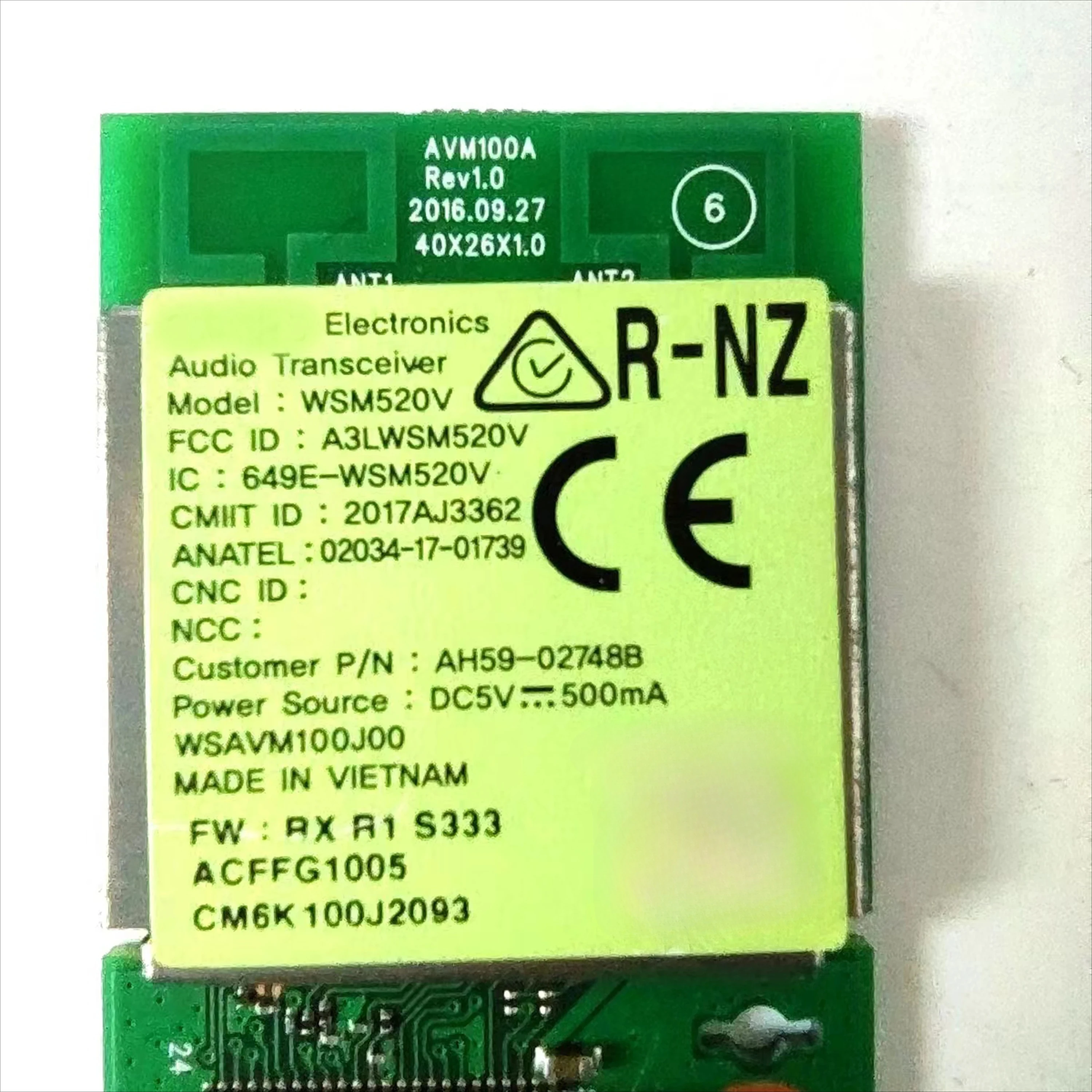 Módulo transmisor de Audio electrónico AH59-02748B, compatible con WSM520V, 649E-WSM520V, WSAVM100J00, módulo de altavoz - imagen 2