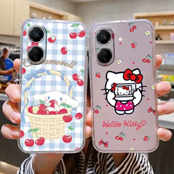 Funda de silicona para Poco C65 6,74 "funda de silicona suave con bonito dibujo de conejo Kuromi Sanrio Anime Fundas para PocoC65 C 65 Capa