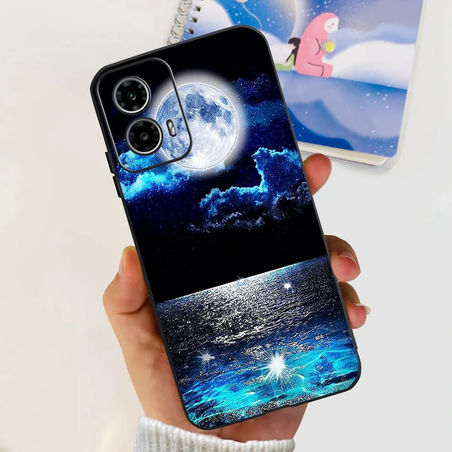 Para Motorola Moto G24 XT2423-1 funda de silicona negra con diseño de estilo Metal de dragón a la moda para MotoG24 G 24 4G fundas de teléfono suaves de TPU - imagen 5